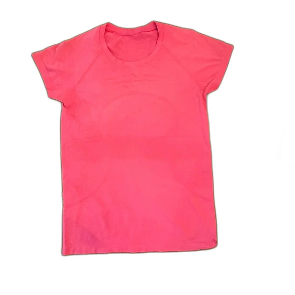 Lululemon Swiftly Tech Short Sleeve Running Top Pink Size 10